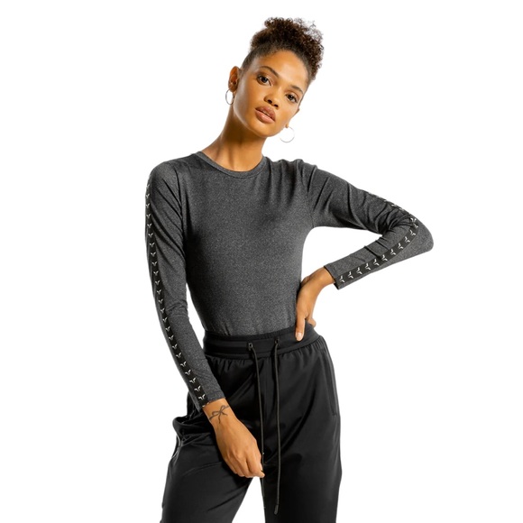 SQUAT WOLF NOOR BODYSUIT ONYX Grey Long Sleeves - Picture 2 of 12